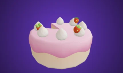 Cake Strawberry Cut